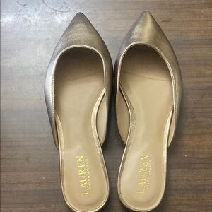 Lauren Ralph Lauren Gold Pointed-Toe Mules
Tried on only, never used